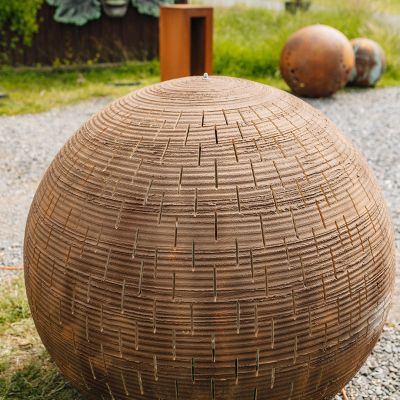 Lampa ogrodowa – kula z betonu średnica 120 cm